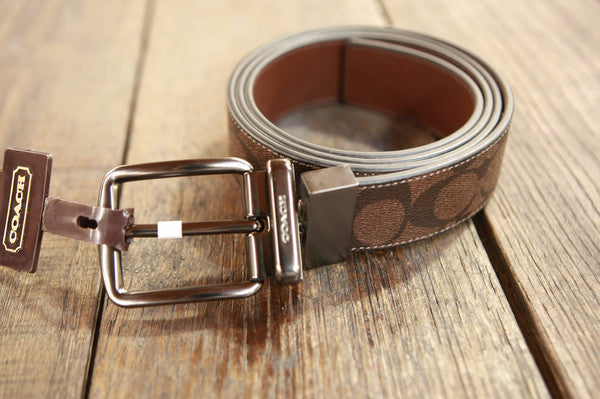 Coated Canvas F64839 Coach Coach Men's Cut-To-Size Reversible Signature Coated Canvas Belt MA/BR