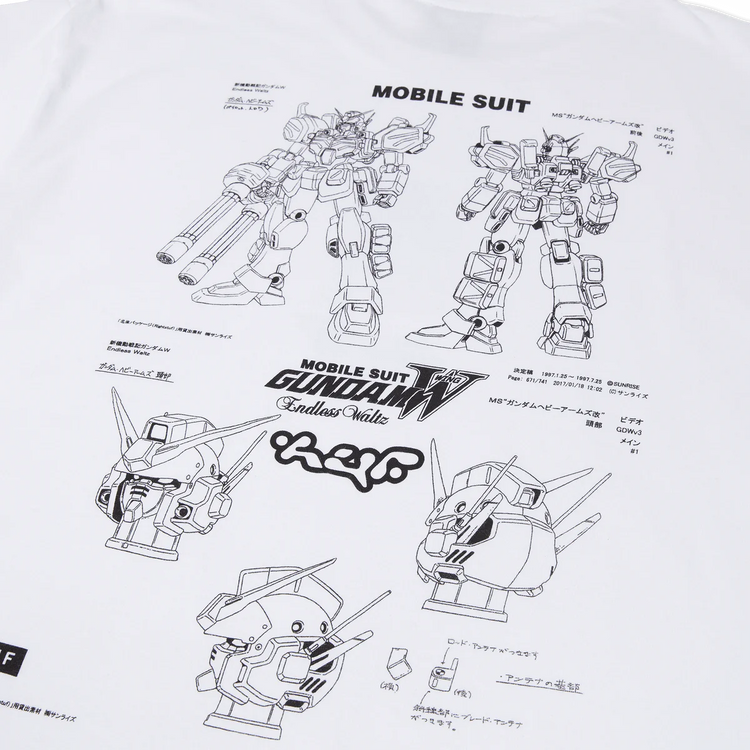 Huf Heavy Arms Schematics S/S T-Shirt White TS02255 WHT - APLAZE