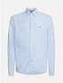 Tommy Hilfiger Men's Regular Fit 1985 Stripe Oxford Shirt Copenhagen Blue MW25039 971