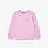 Lacoste Kids Organic Cotton Flannel Sweatshirt Pink SJ5284 IXV