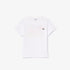 Lacoste Kids Contrast Print Cotton Jersey T-Shirt White TJ7971 001