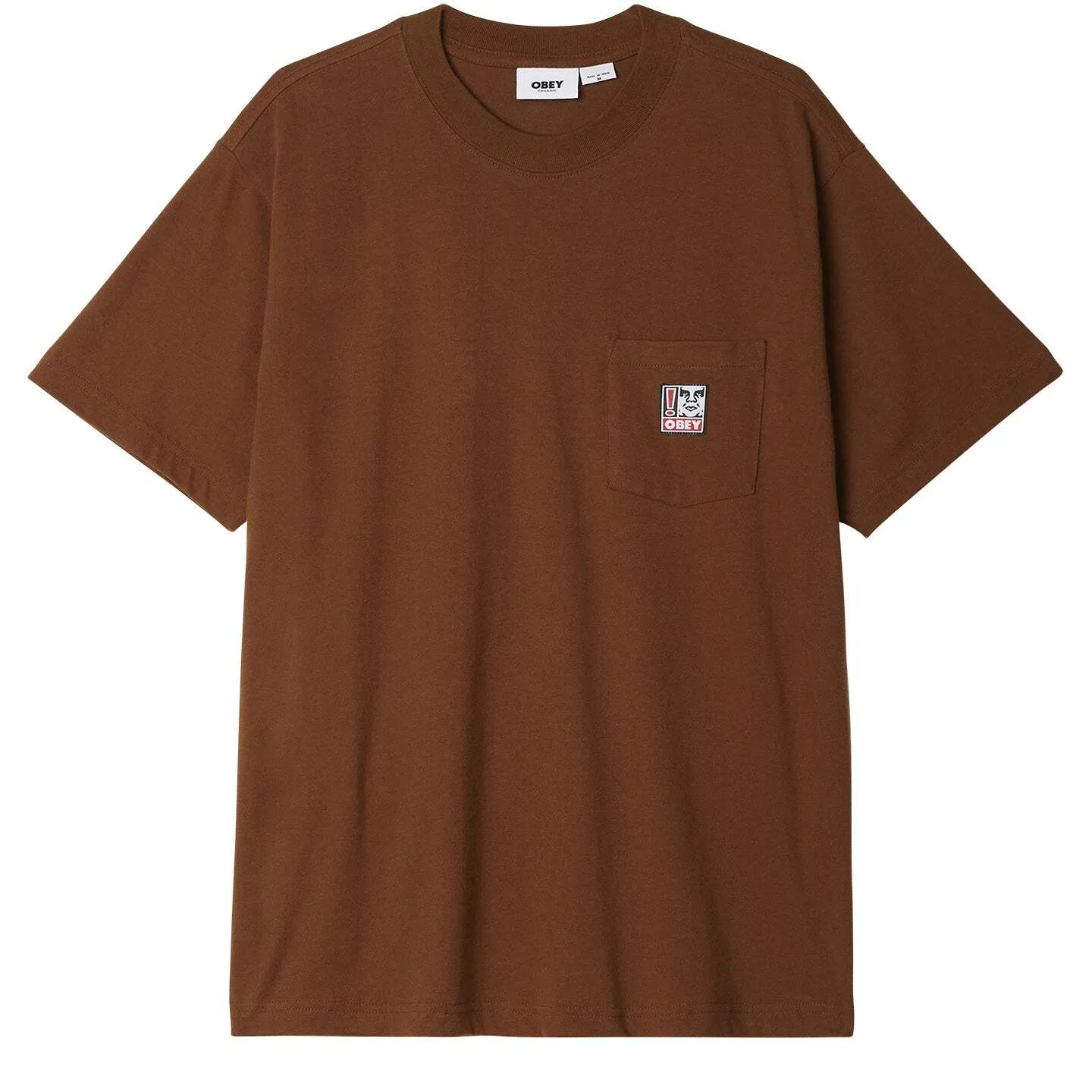 Obey Point Organic Pocket T-Shirt Silt 131080287 SIL - APLAZE