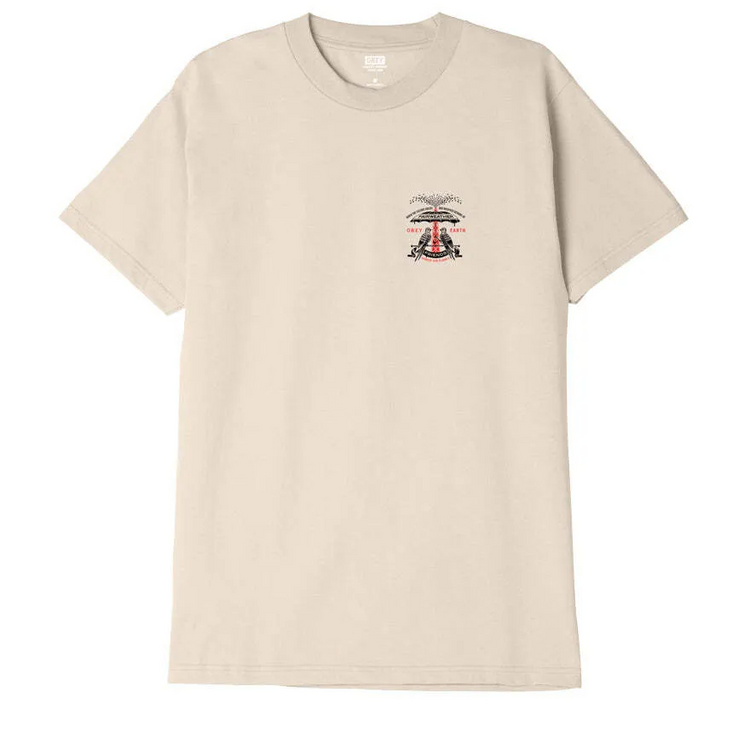 Obey Fariweather Friends Classic T-Shirt Cream 165263433 CRM - APLAZE