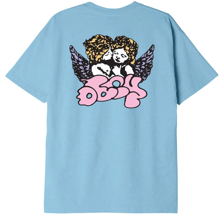 Obey Cherubs Heavyweight T-Shirt Sky Blue 166913365 SKY - APLAZE