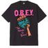 Obey The World Is Yours Heavyweight T-Shirt Off Black 166913366 OBK