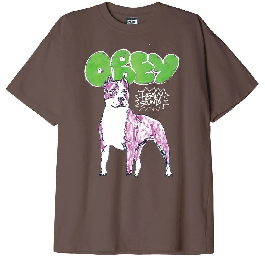 Obey Heavy Sound Heavyweight T-Shirt Silt 166913424 SLT - APLAZE