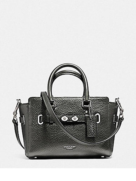 APLAZE  Coach Mini Sierra Satchel In Crossgrain Leather With