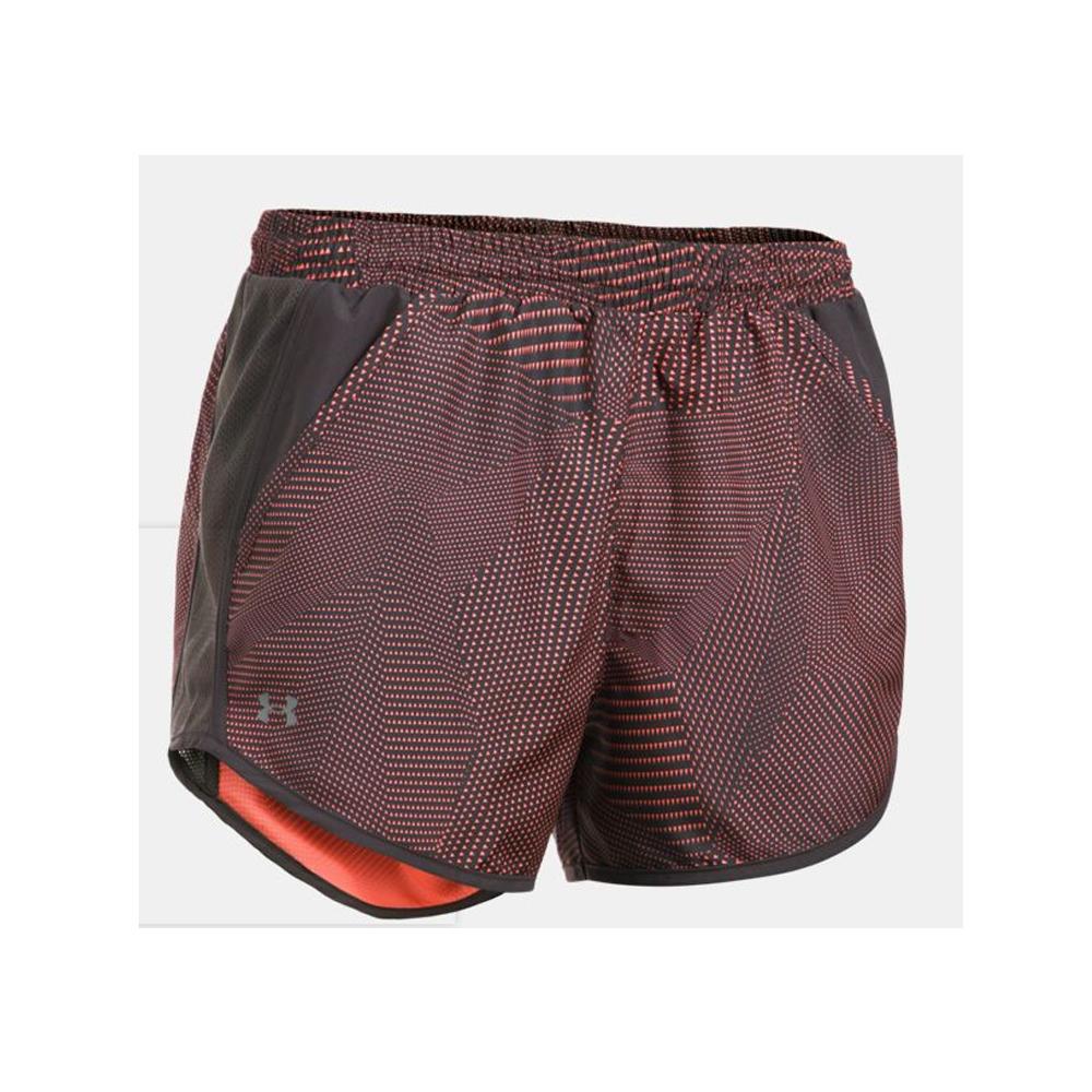 Under Armour Women's UA Fly-By Perforated Shorts Charcoal 1297126-019