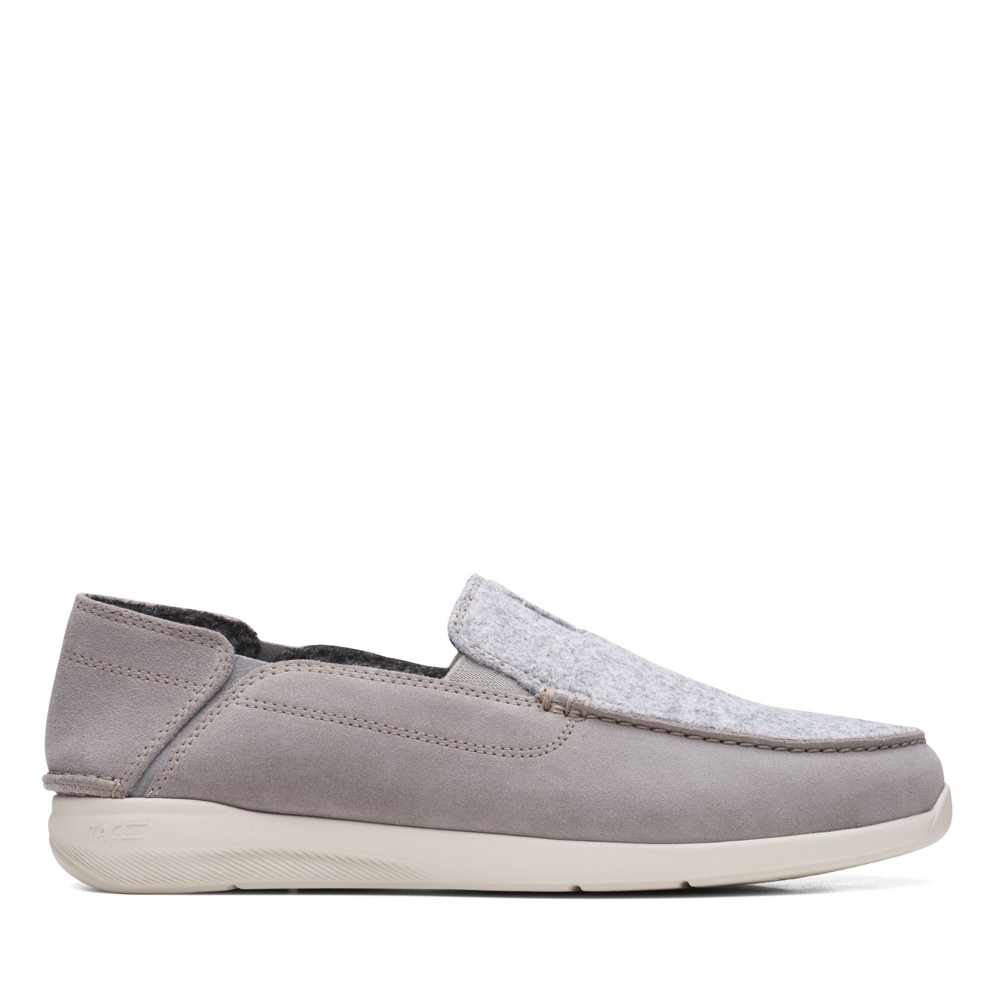 Clarks Men\'s Gorwin Step Grey Suede Loafers Slip On Shoes 26168646 Size 9.5 Clarks Gorwin Step Grey Suede UK-9 : Amazon.in: Shoes & Handbags main image 2