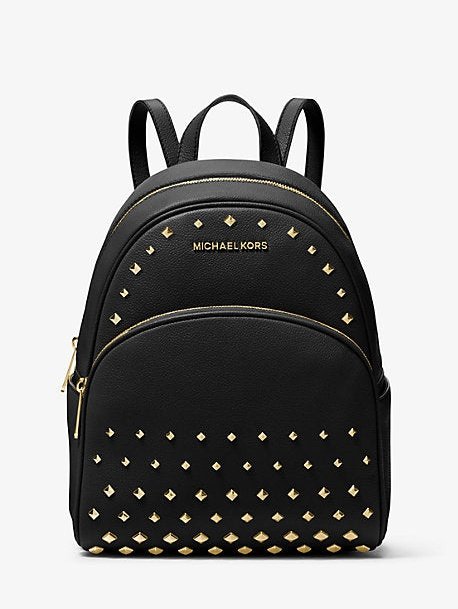 Michael Kors Women's Abbey Medium Studded Leather Backpack Black 35T8GAYB2L Michael Kors Women's Abbey Medium Studded Leather Backpack Black 35T8GAYB2L