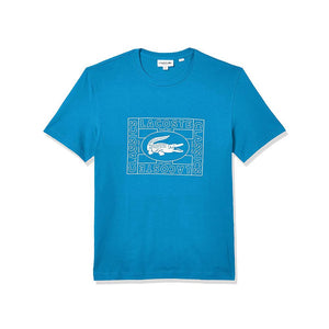 Lacoste Crocodile Print Crew Neck T-shirt Ibiza TH5097-51 PTV.