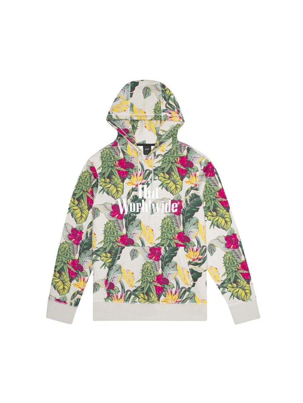 Huf Paraiso Pullover Hoodie Natural FL00118 - Main Image