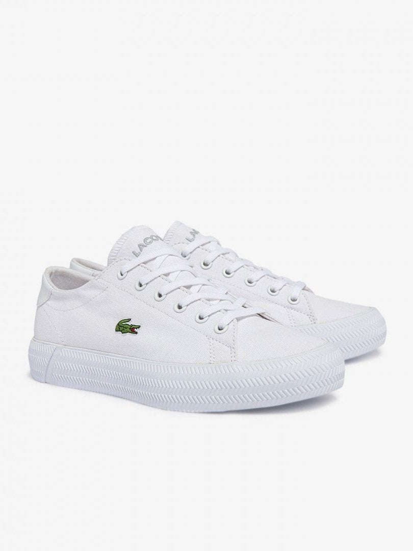 Lacoste Women s Gripshot BL Canvas Trainers White White 41CFA0027 21G