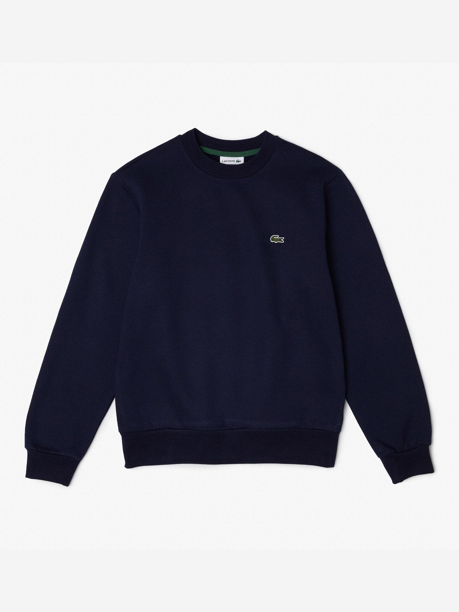 Lacoste Men\'s Cotton Sweatshirt Brushed Blue 166 Navy Organic SH9608