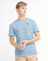 Champion Men's Classic Slub Stripe T-shirt Refine Sky Blue/White T74695 407D55 AFTP