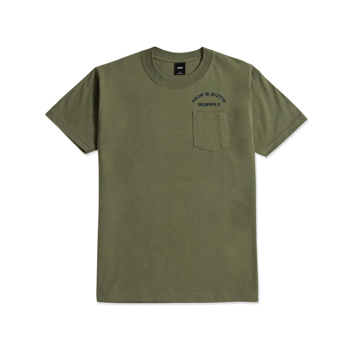 Huf Chop Shop Pocket Short Sleeves T-Shirt Olive TS01938 - APLAZE