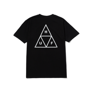 Huf Set Triple Triangle Short Sleeve T-Shirt Black TS01953 BLK - APLAZE
