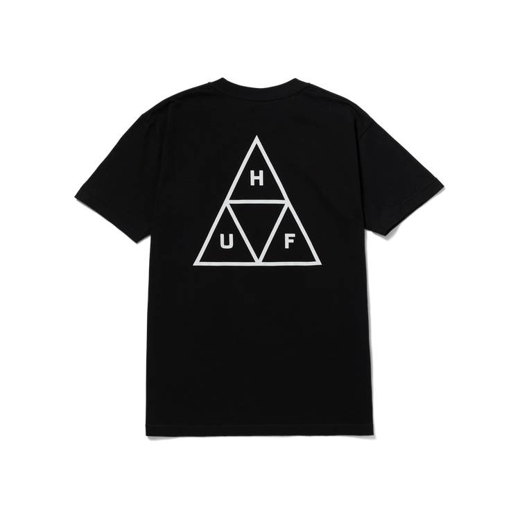 Huf Set Triple Triangle Short Sleeve T-Shirt Black TS01953 BLK - APLAZE