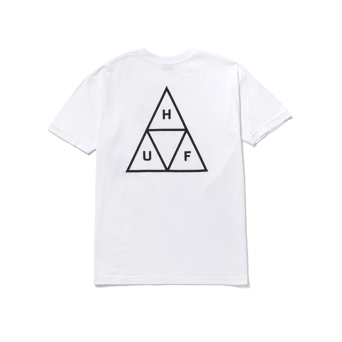 Huf Set Triple Triangle Short Sleeve T-Shirt White TS01953 WHT - APLAZE
