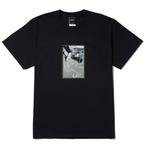Huf X Crailtap Crash Short Sleeve T-Shirt Black TS02048 BLK - APLAZE