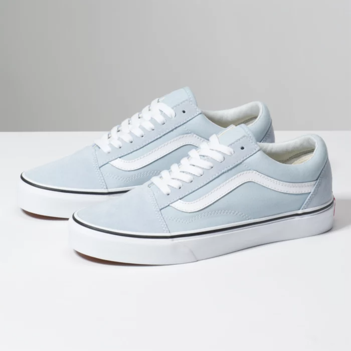 Old skool vans light blue sales