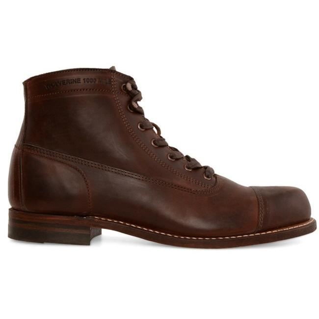 Wolverine Rockford 1000 Mile Cap-Toe Boot Brown W05293 - 7D Wolverine Rockford 1000 Mile Cap-Toe Boot Brown W05293 - 7D