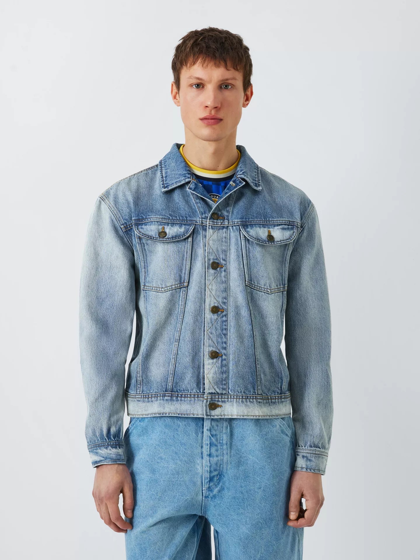 Deus Ex Machina Mens Sissyphean Jacket Stonewash Indigo DUP256113 STI