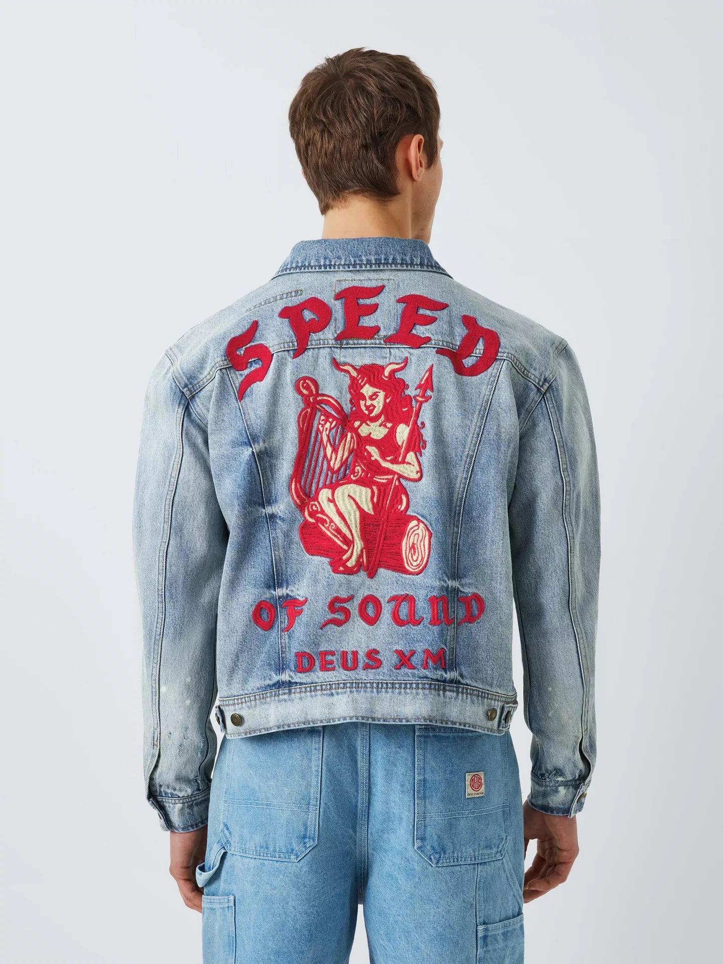 Deus Ex Machina Mens Sissyphean Jacket Stonewash Indigo DUP256113 STI