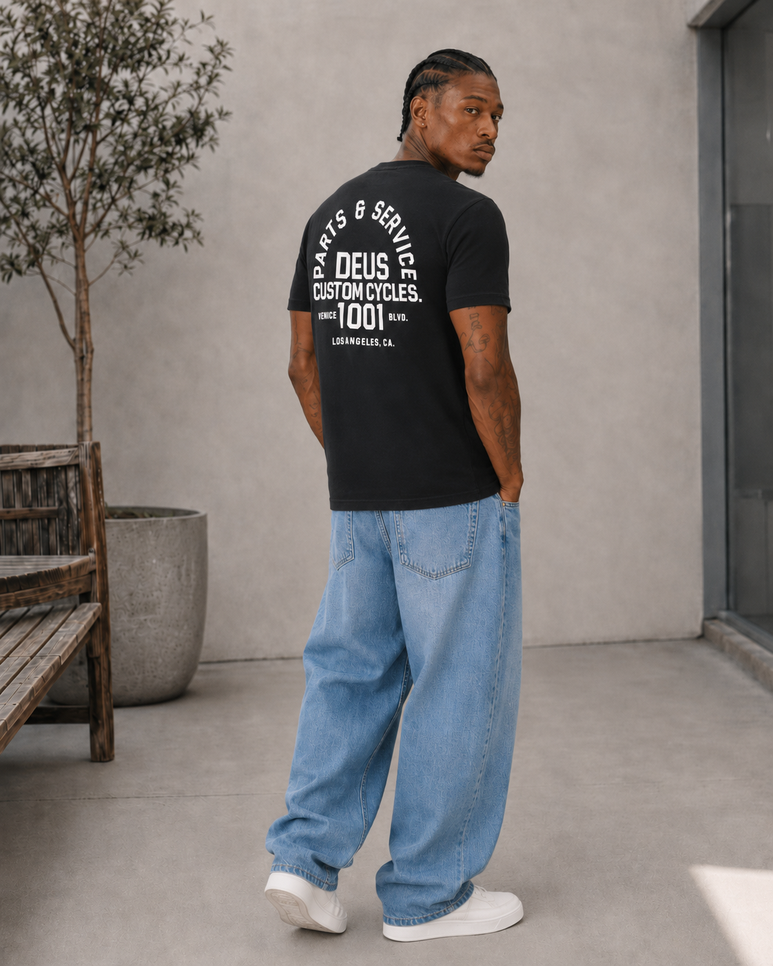 Deus Men's Troop Tee Black DMP251953D BLK