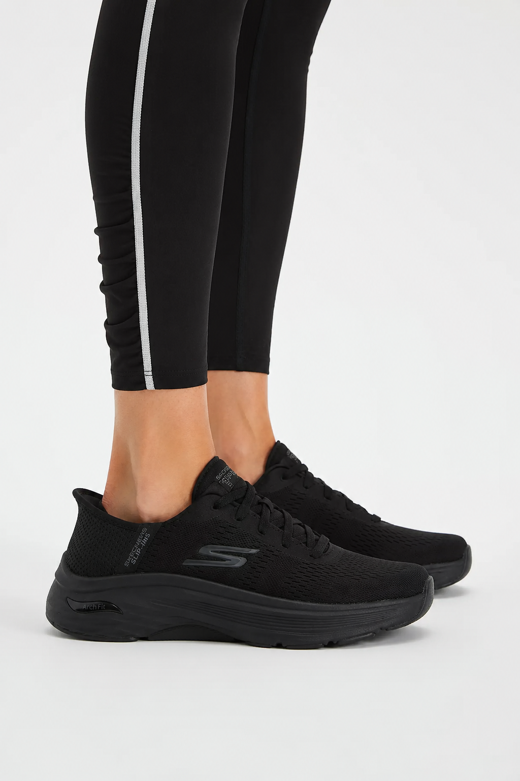 Skechers Women's Slip-ins Max Cushioning AF - Paramount Black 128930 BBK