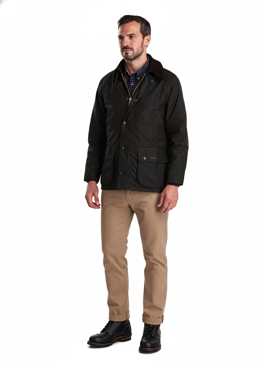 Barbour Men's Classic Bedale® Waxed Jacket Olive MWX0010 OL71