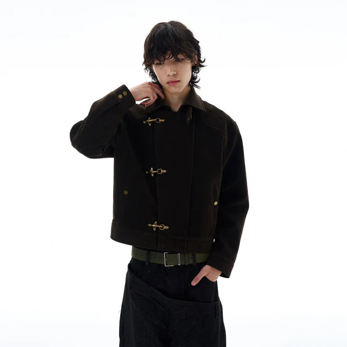 RT No. 25023 KUKI SUEDE COLLAR JACKET