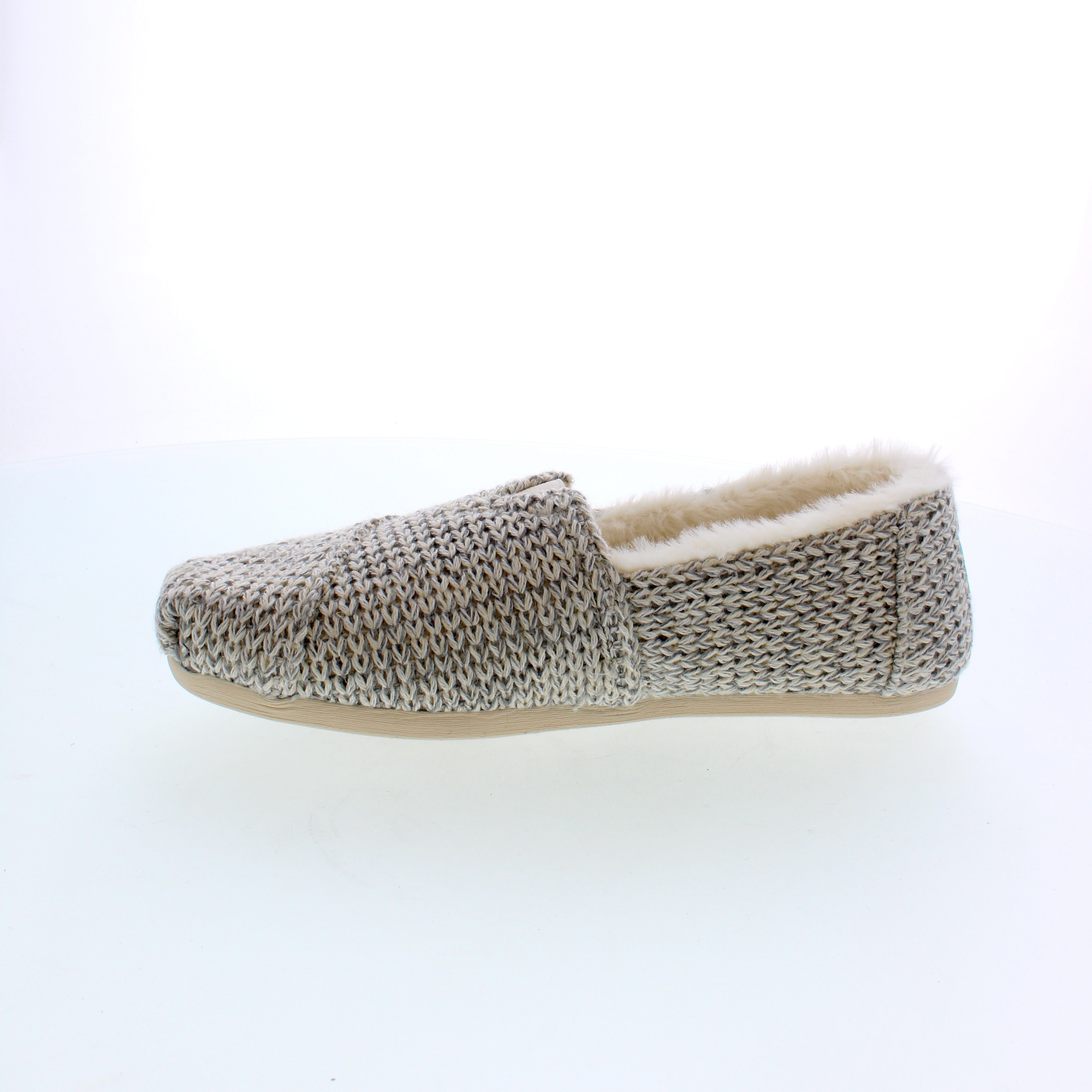 Toms Women's Alpargata Flat White Cozy Sweater Knit 10016743