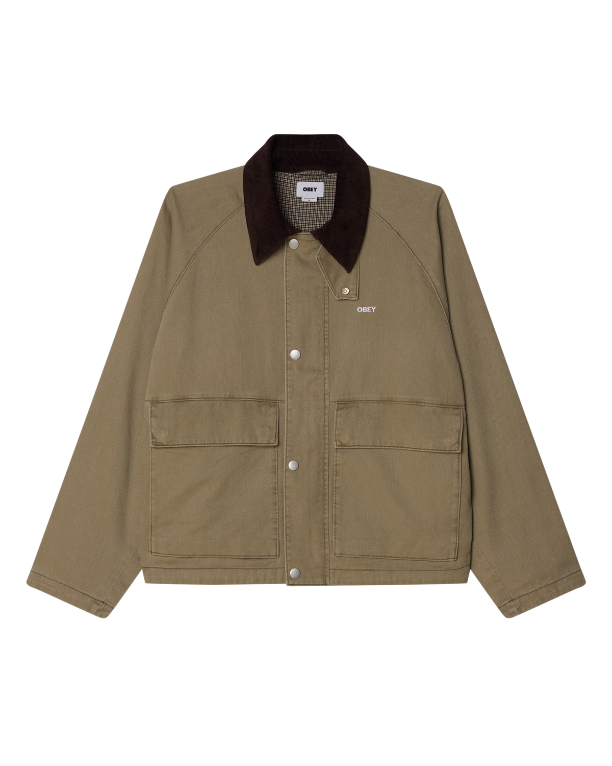 OBEY Caden Work Jacket Mermaid Faded Wash 121800596 MMD