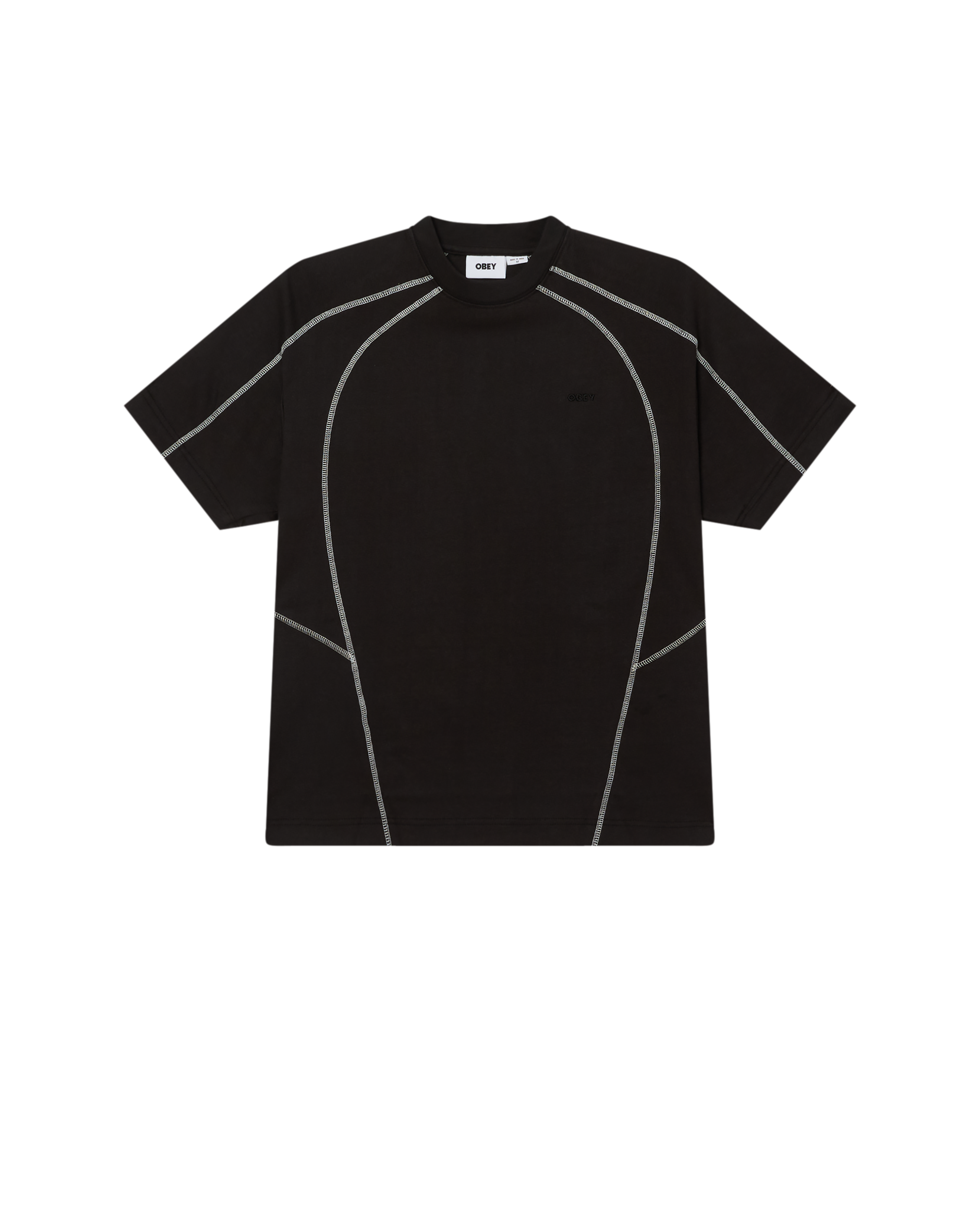 OBEY Men's OBEY Contrast Stitch Tee Digital Black 131080381 DIB