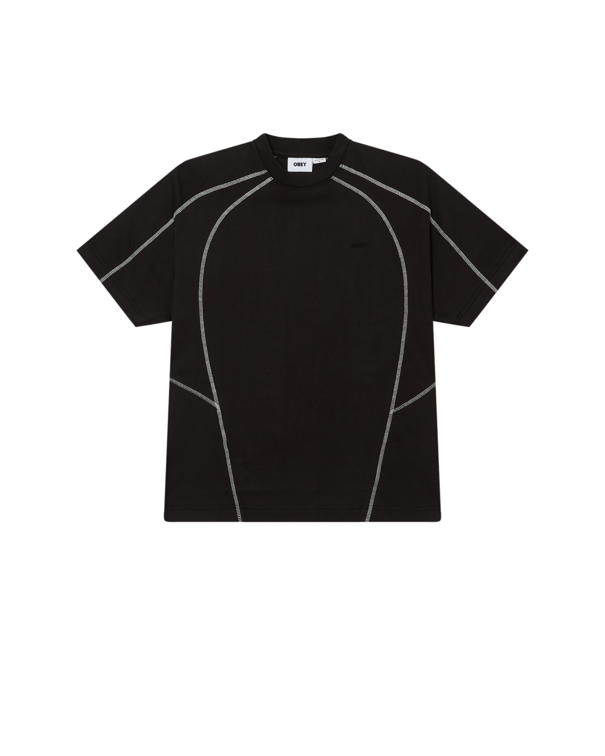 OBEY Men's OBEY Contrast Stitch Tee Digital Black 131080381 DIB