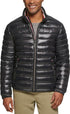Tommy Hilfiger Men's Wetlook Stowaway Hood Packable Puffer Jacket Black 150AN981 BLK T6
