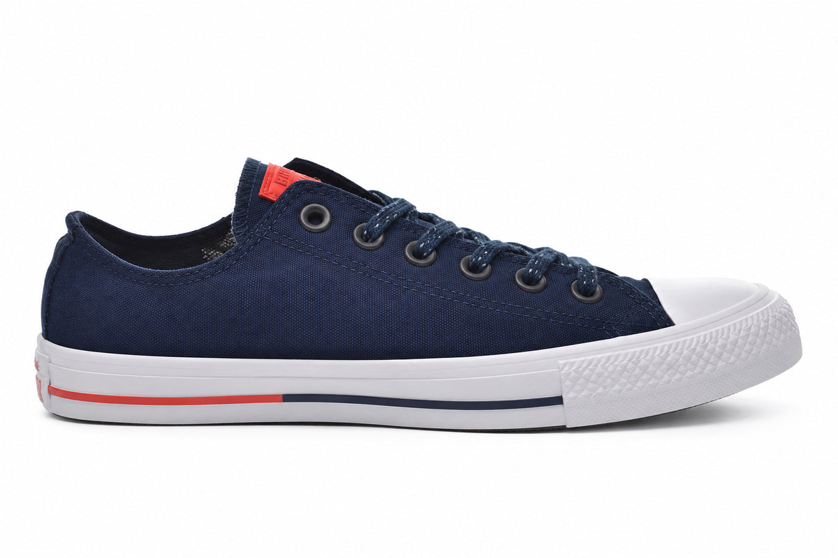 CONVERSE Chuck Taylor All Star Low Top Shoreline Obsidian/White/Signal Red 153797F
