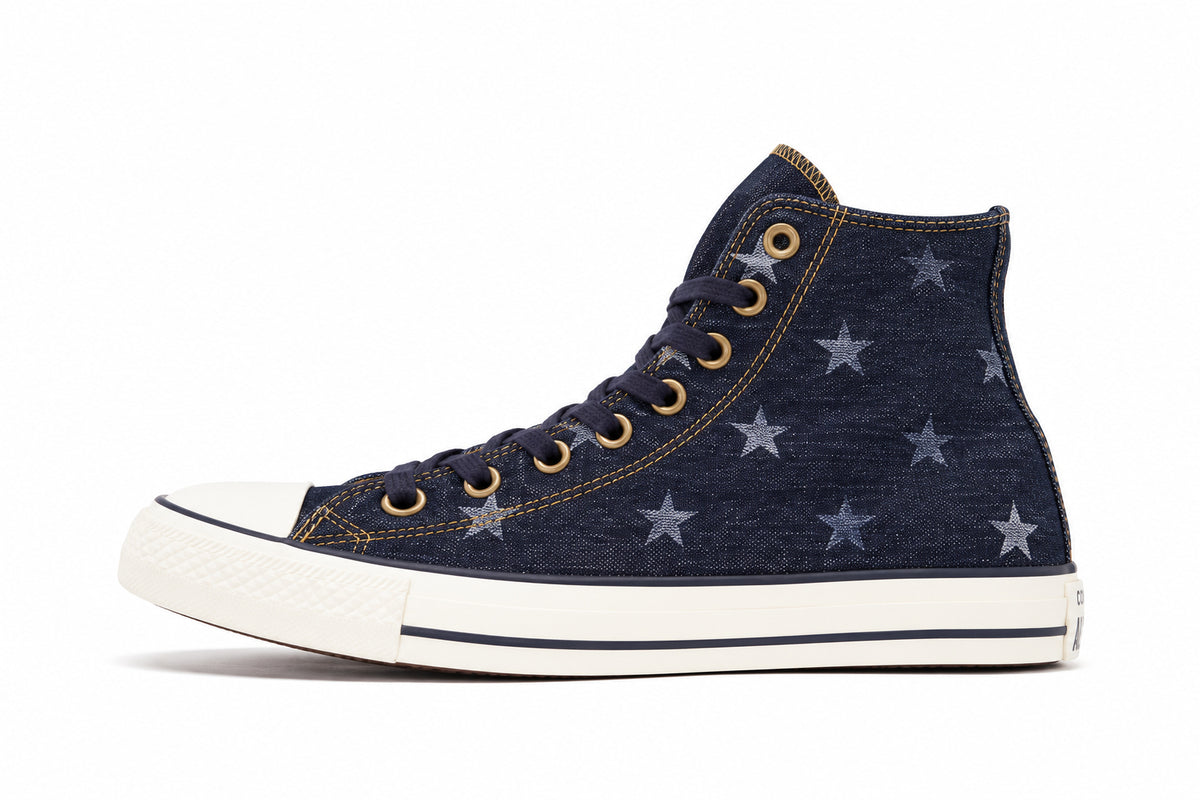 CONVERSE Chuck Taylor All Star Americana Flag Print Sneaker Inked/Egret/DarkDenim 153914C