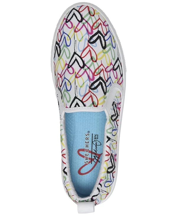 Skechers Women's Skechers X James Goldcrown Street Poppy Slip-on Casual Sneakers from Finish Line White/Multi 155503 WMLT