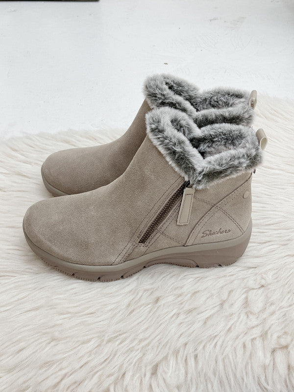 Skechers Women's Relaxed Fit: Easy Going - High Zip Boots from Finish Line Mushroom 167108 MUSH