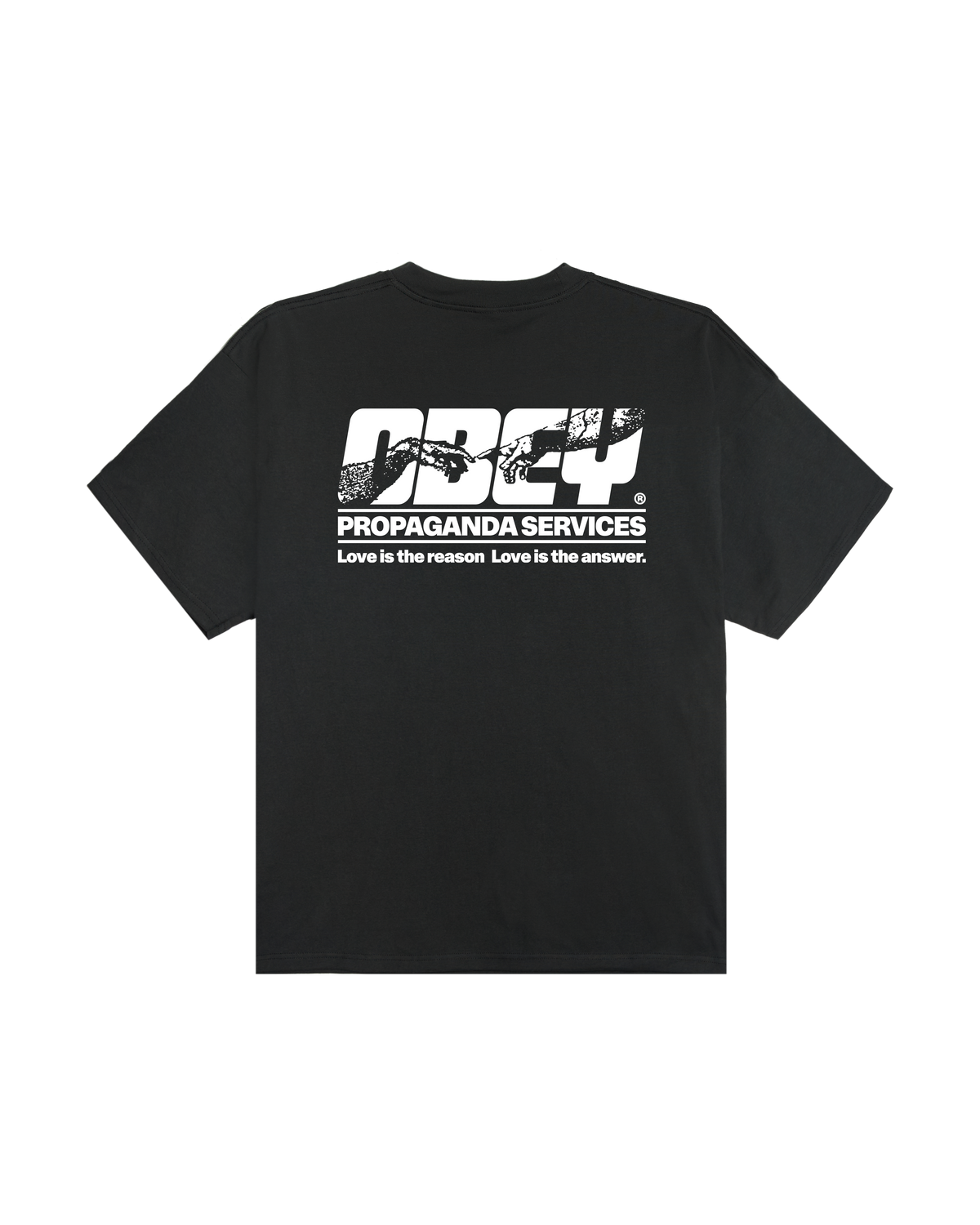OBEY Propaganda Services Heavyweight T-Shirt Vintage Black 168024378