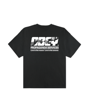 OBEY Propaganda Services Heavyweight T-Shirt Vintage Black 168024378