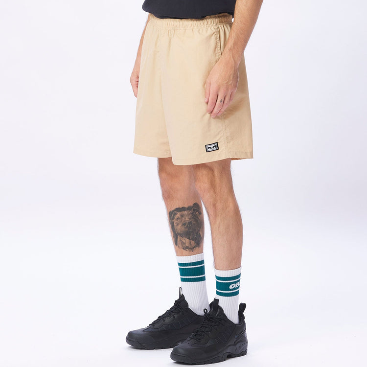 Obey Men's Easy Eyes Nylon Short Irish Cream 172120100 CRM - APLAZE