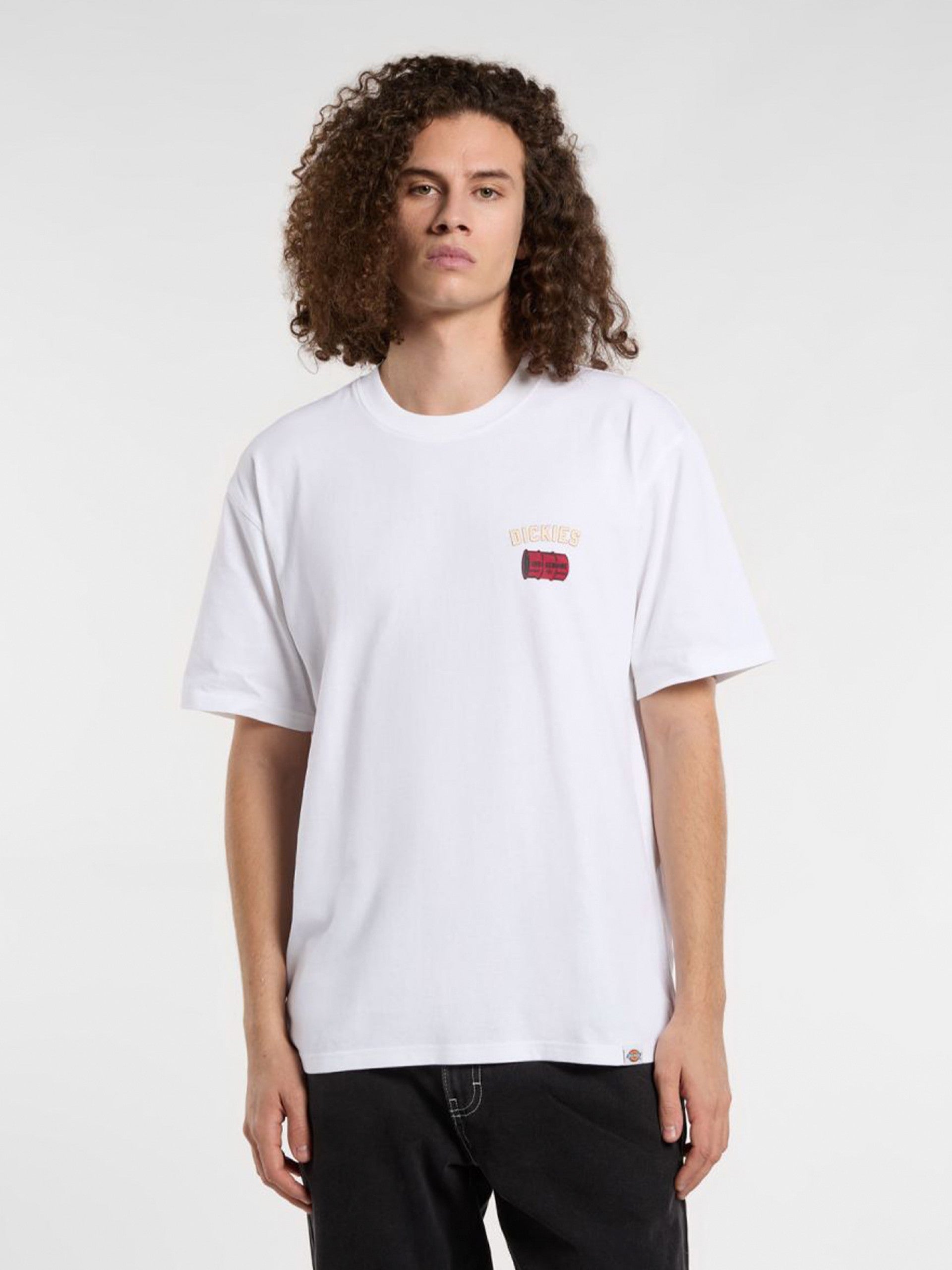Dickies Mens Service Crew T-Shirt White A4Z8T0WH