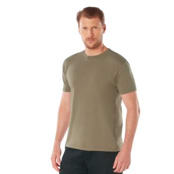 Rothco Athletic Fit Solid Color T-Shirt Coyote Brown 1747 1748