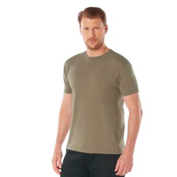 Rothco Athletic Fit Solid Color T-Shirt Coyote Brown 1747 1748 - APLAZE