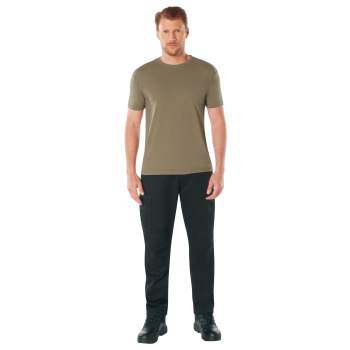 Rothco Athletic Fit Solid Color T-Shirt Coyote Brown 1747 1748 - APLAZE