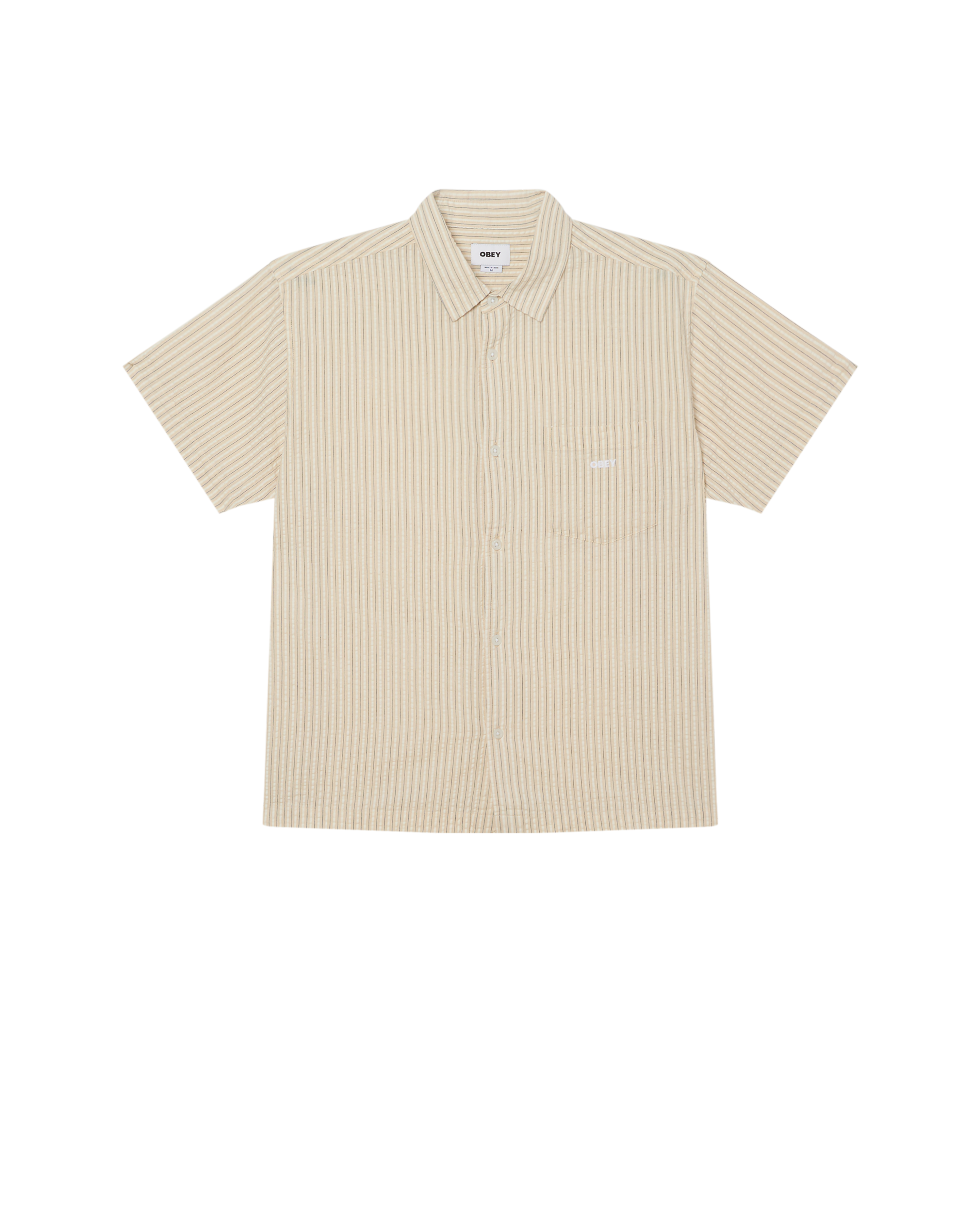 OBEY Men's Alan Woven Unbleached Multi 181210453 UBL