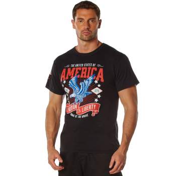 Rothco Freedom & Liberty Patriotic T-Shirt Black 18125 18126